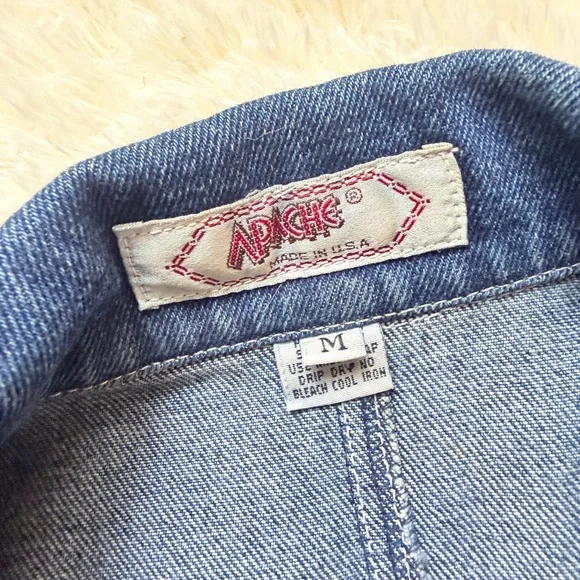 Apache Vintage Embellished Denim Jacket - Picture 2 of 6